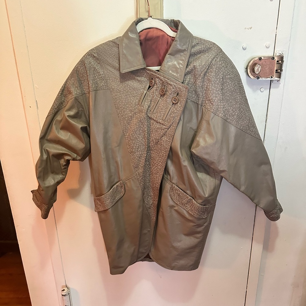 80s vintage leather jacket